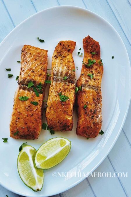 Best Healthy Salmon Recipe in the Air Fryer - Nkechi Ajaeroh
