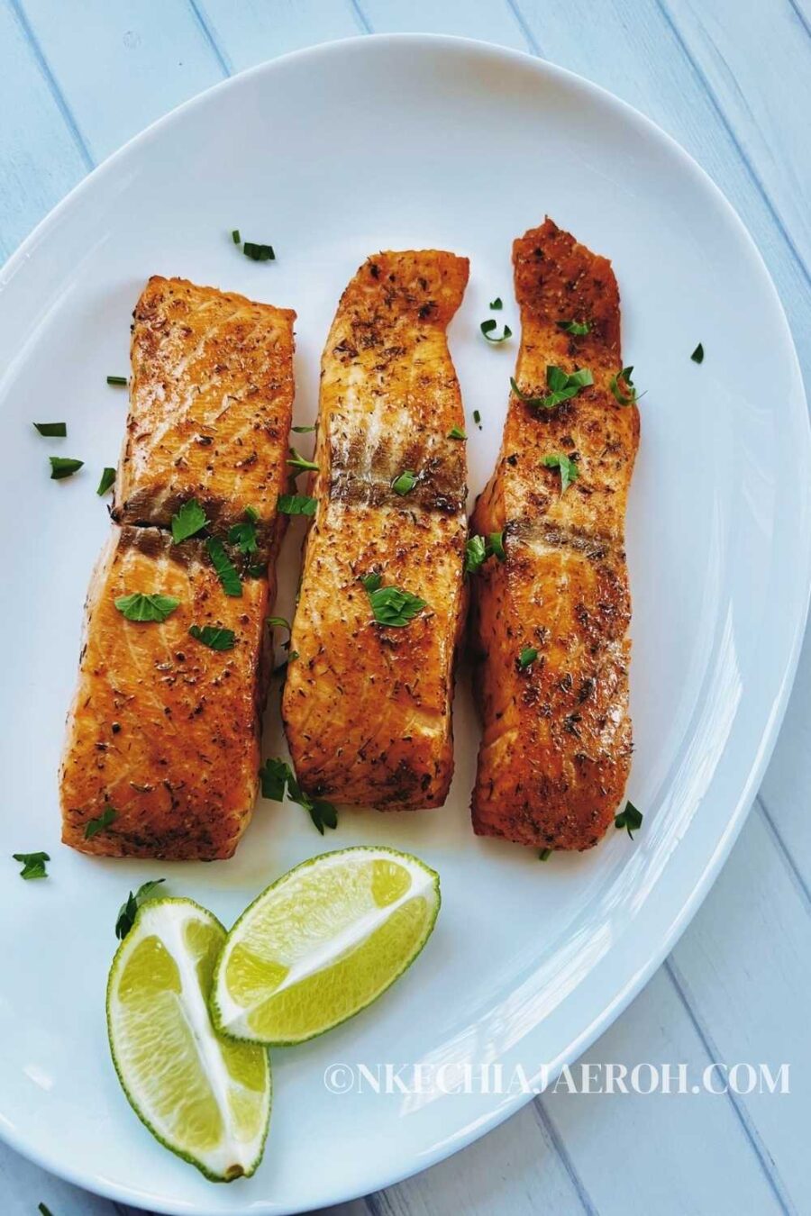 Best Healthy Salmon Recipe in the Air Fryer - Nkechi Ajaeroh