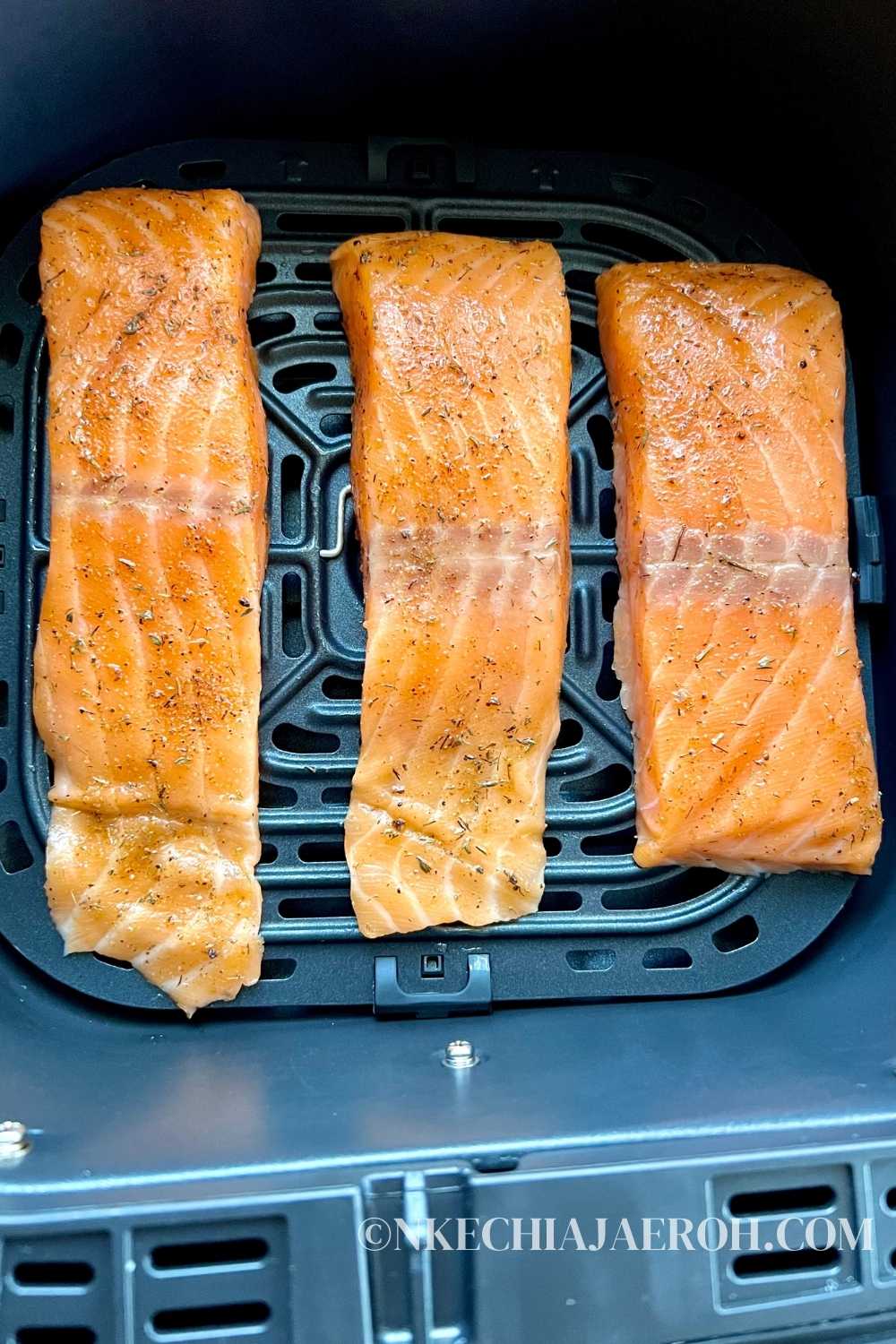 Best Healthy Salmon Recipe in the Air Fryer - Nkechi Ajaeroh