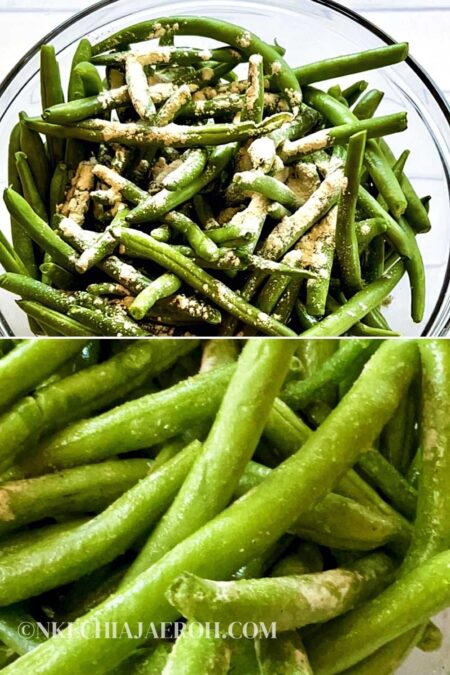 Easy Air Fried Green Beans With Garlic Butter Sauce - Nkechi Ajaeroh