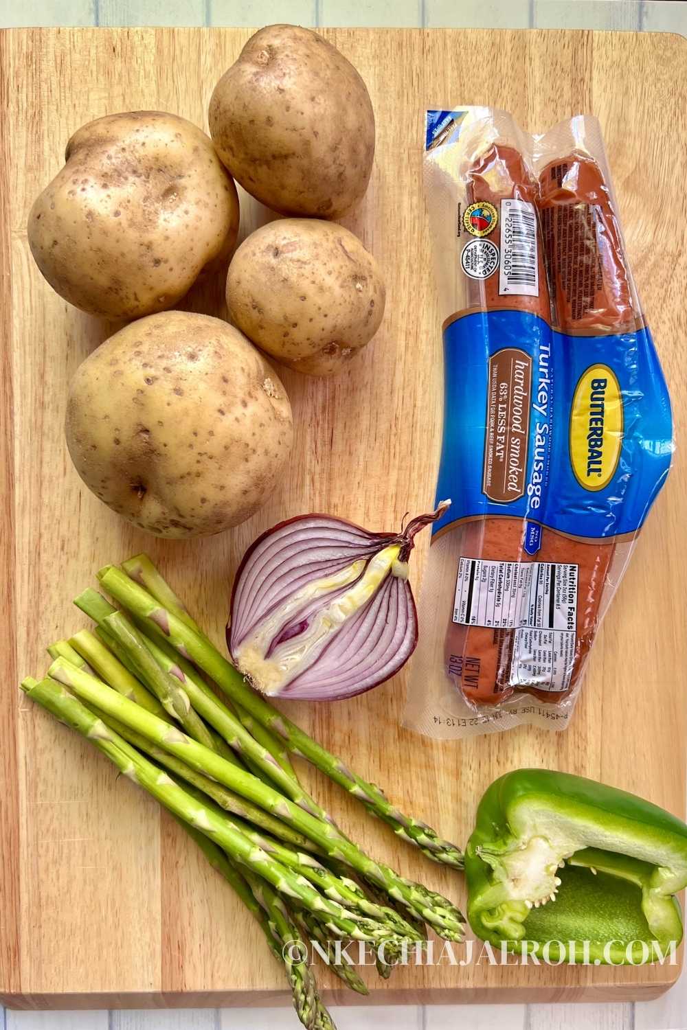 Air Fryer Turkey Sausages and Potatoes Nkechi Ajaeroh