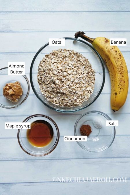 View of Banana Oat Granola Clusters in the Air Fryer - Nkechi Ajaeroh