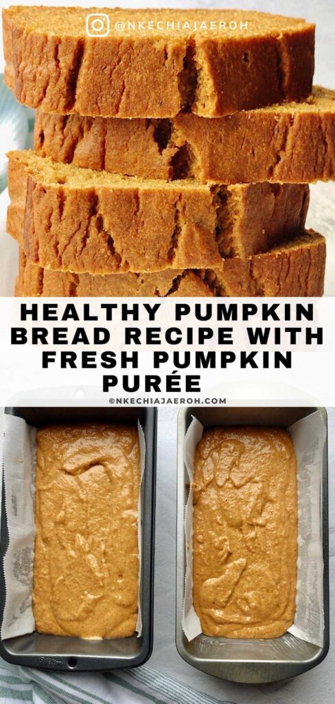 The perfect treat for fall is here with my healthy pumpkin bread! Made with fresh pumpkin puree, it is as nutritious as it is delicious. It’s ideal for breakfast, dessert, or even as a snack! This recipe takes healthy ingredients and turns them into a quick bread that’s got all that pumpkin-spiced flavor for fall. Plus, pumpkin is great for good heart health and is loaded with vitamins and minerals that your body needs. 