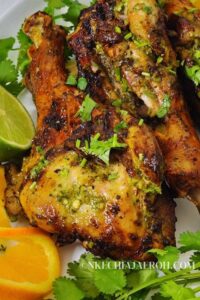 A simple recipe of air fryer turkey drumsticks marinated with cilantro lime marinade is succulent, juicy, and utterly delicious. Full of tart and tangy, savory, and pungent flavors, it’s the perfect way to flavor the turkey meat, bet it whole turkey or parts! These marinated turkey legs make a fantastic main dish for Sunday dinner, Thanksgiving, or Christmas! And with my cilantro lime marinade, they become all the more incredible. #Turkey #Holiday #Thanksgiving #Christmas #Sundaydinners