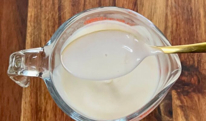 Healthy, vegan sugar-free condensed milk requires only two ingredients and is super easy to make! You will need coconut milk and monk fruit to make this simple condensed coconut milk recipe, and you can easily swap it for any recipe that calls for sweetened condensed milk. The healthy vegan sugar-free condensed coconut milk is dairy-free, gluten-free, whole-30, keto, and downright delicious!