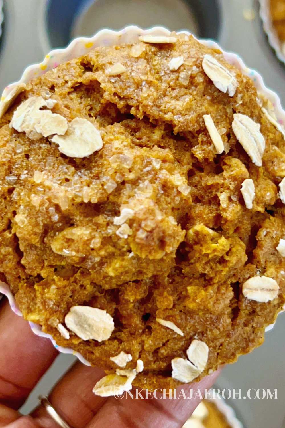 Whole Wheat Pumpkin Muffins with Oats Nkechi Ajaeroh