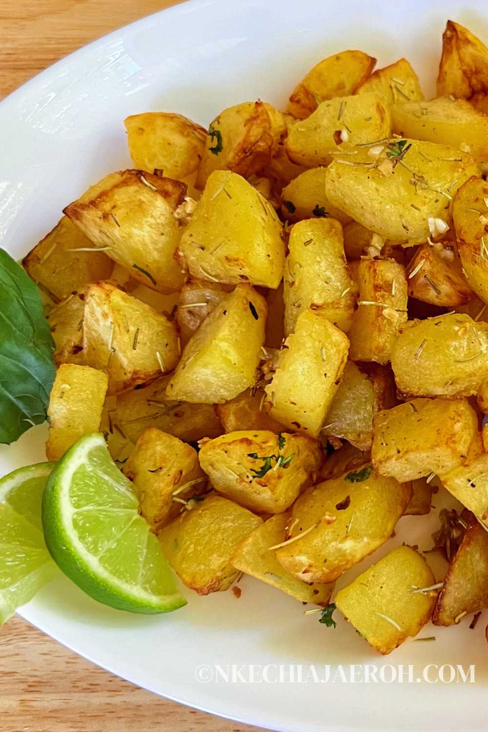 Air Fryer Roasted Potatoes with Rosemary - Nkechi Ajaeroh
