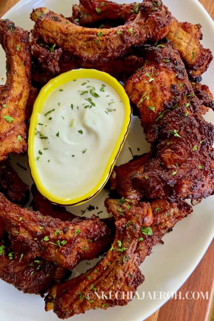 Cooking baby back ribs in the air fryer without barbecue sauce makes the best crispy ribs everyone will enjoy. Super easy-to-make juicy, tender, tasty, and crispy air fryer ribs are perfect for summer BBQs, potluck, and picnics! There’s no need to spend hours making pork ribs in the oven or grill if you have an air fryer. When you put baby pork ribs in the air fryer, they come out absolutely amazing. And with this recipe, you won’t miss BBQ sauce!