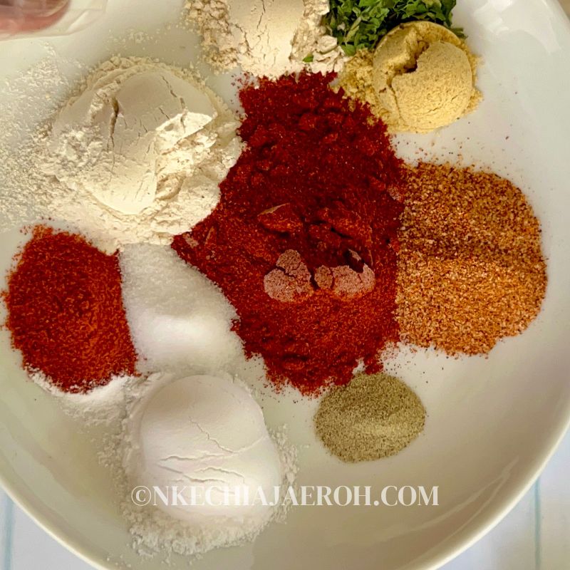 spices and herbs for seasoning ribs