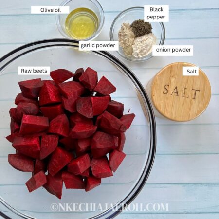 Air Fryer Roasted Beets (How to Air Fry Beets) - Nkechi Ajaeroh