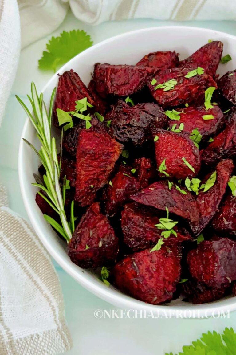 Air Fryer Roasted Beets (How to Air Fry Beets) Nkechi Ajaeroh