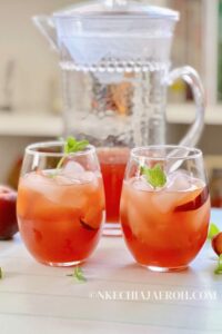 Peach Iced Tea - Hungry Healthy Happy