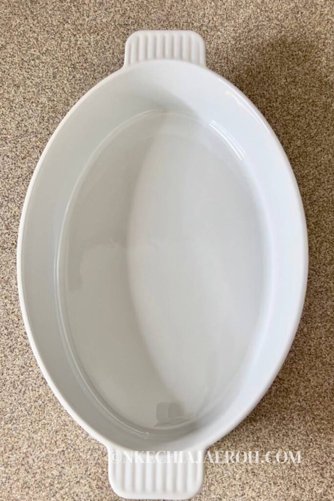 Ceramic baking dish