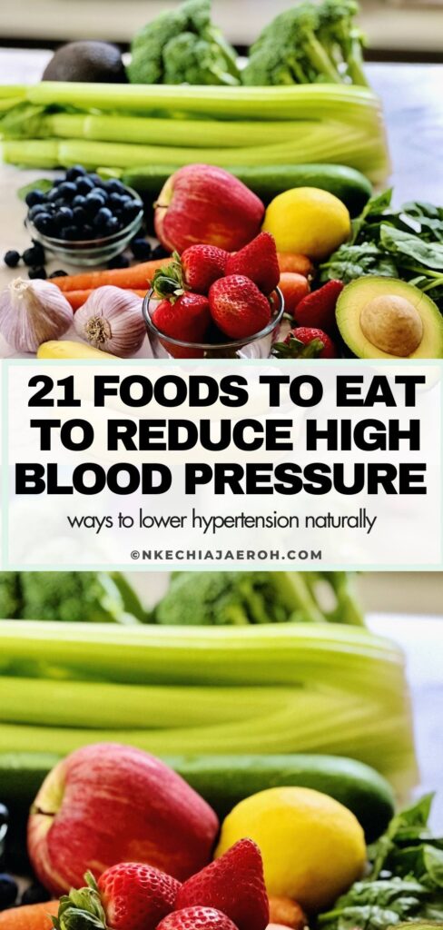 Can You Reduce High Blood Pressure Naturally? You can naturally manage blood pressure by eating healthy, potassium-rich foods, exercising, and managing stress. High blood pressure can lead to heart disease, stroke, or kidney damage. Blood pressure or hypertension is considered a silent killer that usually doesn't show any warning signs. This post will show you how to reduce high blood pressure or prevent hypertension with 21 foods. Also, learn about foods to avoid if you want to lower blood pressure!