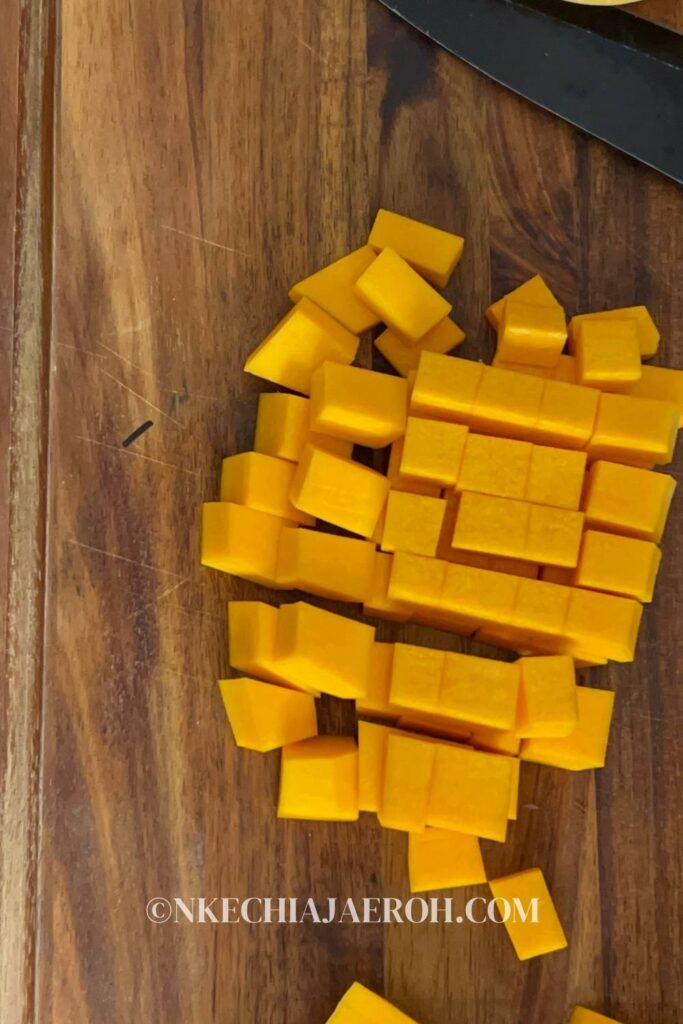 Though this is a post about how to peel and cut butternut squash, let's first understand what a butternut squash is. Deal? Butternut squash is a kind of winter squash; it is also known as autumn squash. Butternut squash has a hard tan exterior and a yellowish orange inside. It turns deep orange as it ripens. A butternut squash has a sweet, nutty taste. This vegetable is similar to pumpkin both in color and taste. 