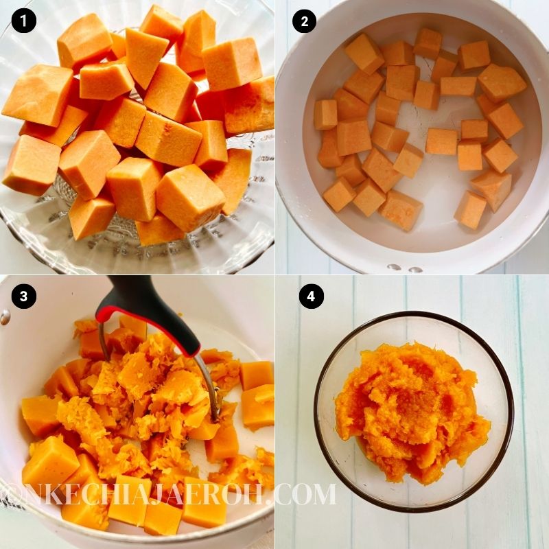 How to mash butternut squash for butternut squash biscuits