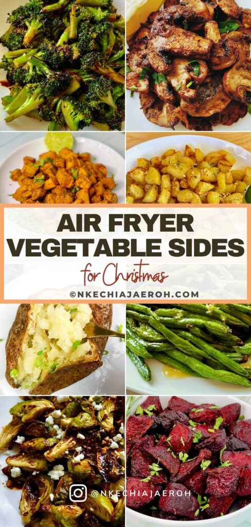 Veggies make the best side dishes for any occasion, especially during the holidays! And your vegetables cook quicker with less energy when you use your air fryer! If you don't want to sweat for your Christmas dinner, these air fryer vegetable recipes are all you need! The best thing about these air fryer recipes is that they require only a few ingredients! These air fryer vegetables with your ribs, steak, chicken, salmon, and pork chops.