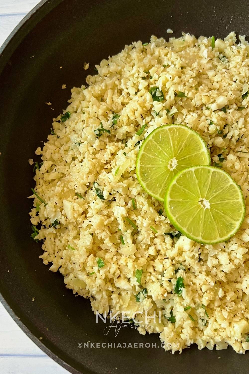 Cilantro Lime Rice With Cauliflower
For a healthy side dish with loads of flavor, turn to cauliflower rice. Seasoned with cilantro and lime, it's refreshing, filling, and utterly delicious. Cilantro lime cauliflower rice is perfect for when you're trying to stick to those resolutions or simply trying to work more veggies into your meals! If you are currently on a low-carb diet or thinking about it, this cauliflower rice will be suitable for you. Versatile and perfect for meal prepping. You can cook your cauliflower cilantro lime rice at the start of the week and then have it on hand during the week. Amazingly, this recipe caters to most of the diet preferences as it is gluten-free, vegan, paleo-friendly, keto, whole30,  and dairy-free!  