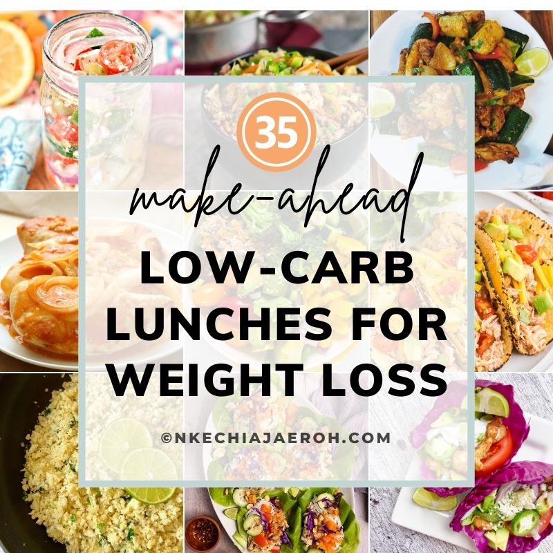 Wondering why you should meal-prep your low-carb lunches? Simply, it will help you stay on track. If you are on a low-carb diet or have been thinking about switching to a low-carb lifestyle, you are in luck! Today, I am sharing all my nutritious low-carb lunch recipes. These easy, tasty, and satisfying low-carbohydrate recipes can help you lose weight! All these recipes are gluten-free, keto-friendly, and low-calorie as well.