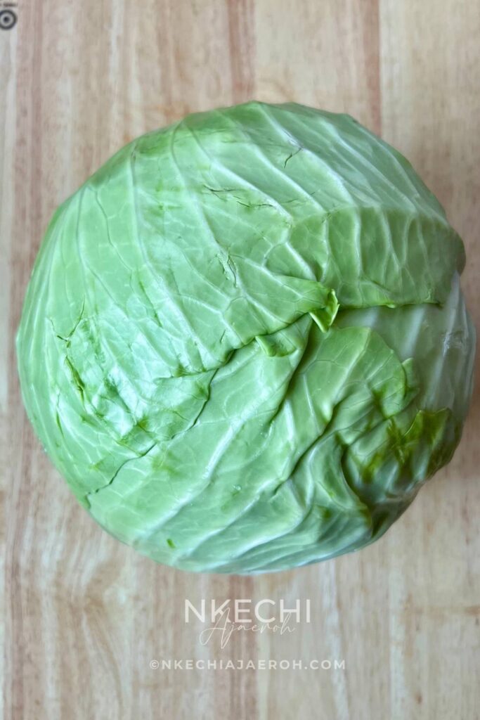 It is unlikely that you will make this recipe without fresh green cabbage! YOu definitely will need a whole cabbage; grab it from your grocery store. Cabbage is an incredible vegetable packed with healthy nutrients and antioxidants. Cabbage is also filling and perfect if you want to lose weight!