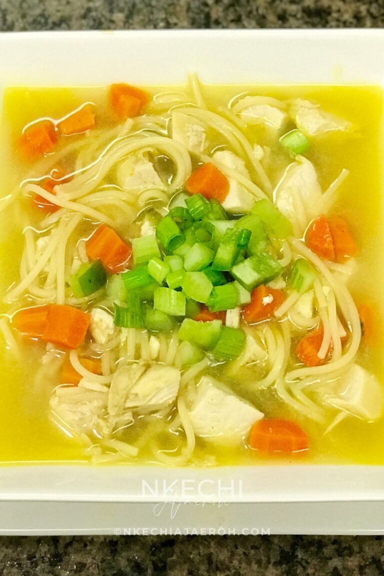 Nutritious Chicken Noodle Soup From Scratch (So Good)! Nkechi Ajaeroh