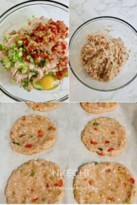 These air fryer chicken patties are currently my healthy meal prep obsession! Choose this healthy chicken burger recipe, and you won’t be sorry! My kids love them like regular burgers with buns, though you can wrap them in lettuce, put them on a salad, or use them in bowls. They’re so good, they tend to be a part of my weekly meal prep. There are so many ways you can use these chicken patties, even as a breakfast sandwich with English muffins! Alongside my air fryer meatballs and AF popcorn chicken (from scratch), these chicken patties understood the assignment. Flavorful, easy, tasty, and meal-prep friendly. Also, these are low-carb and keto-friendly. Talk about a win-win situation!