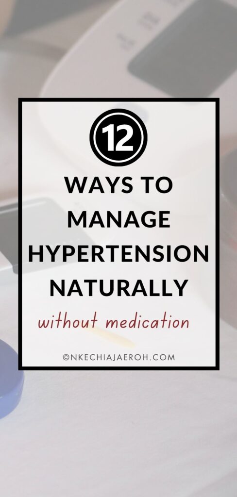 Did your doctor just tell you that you have hypertension, and you are curious to learn how to manage hypertension naturally? First, of all, "hypertension" is a medical term for high blood pressure. This means that you have elevated blood pressure that is consistently above the normal range.
Normal blood pressure is less than 120/80, and anything above that is cause for concern. There are no noticeable symptoms, making it more alarming. Please, take care of yourself and the ones you love by monitoring your blood pressure. This silent killer leads to heart disease, stroke, and kidney damage when untreated. Set a goal for the New Year and use these 12 ways to naturally manage your high blood pressure.