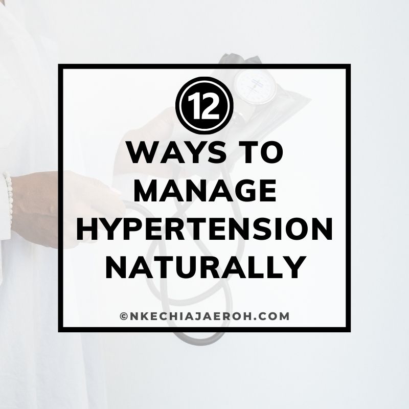 Did your doctor just tell you that you have hypertension, and you are curious to learn how to manage hypertension naturally? First, of all, "hypertension" is a medical term for high blood pressure. This means that you have elevated blood pressure that is consistently above the normal range. Normal blood pressure is less than 120/80, and anything above that is cause for concern. There are no noticeable symptoms, making it more alarming. Please, take care of yourself and the ones you love by monitoring your blood pressure. This silent killer leads to heart disease, stroke, and kidney damage when untreated. Set a goal for the New Year and use these 12 ways to naturally manage your high blood pressure.