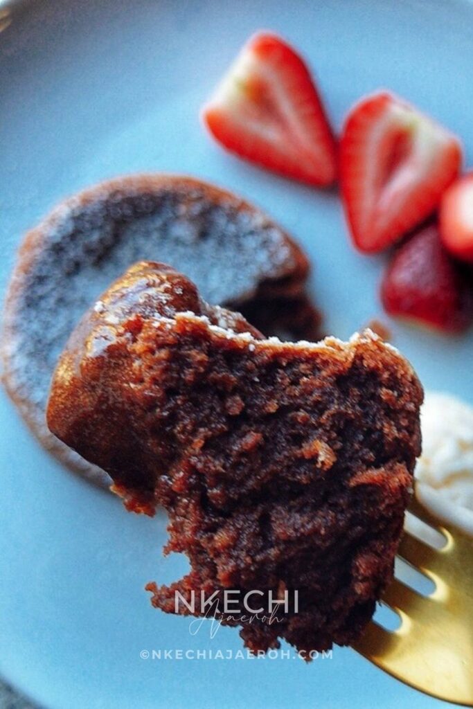 What is Lava Cake? Lava cake has different names, and, to be honest, it is well worth it. Also known as a molten chocolate cake, chocolate surprise cake, or moelleux au chocolat. Others call it runny core cake, chocolate fondant, or chocolate soufflé cake. Lava cake is a French dessert that features a warm, rich chocolate cake with a gooey, molten, "lava" chocolate center. The lava runs out as soon as you cut the cake. Basically, it is a chocolate cake with a liquid chocolate core.