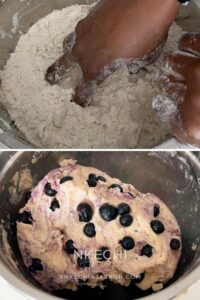 There are scones, and then there are these super sweet + nutritious blueberry scones made with frozen ripe blueberries. Wishing you could just eat those blueberry scones you saw at the bakery? Let me show you how to make your own with the sweetest and most nutritious blueberry scones recipe EVER! Made with frozen berries, you won’t have to wait for berry season to enjoy these. If you have ever had a scone before you know that you typically smash butter, cream, or fruit sauce or preserve on them but not this one! These melt-in-your-mouth blueberry scones are super sweet, rich, and decadent, and no extra accompaniment is needed. Perfect for breakfast, brunch, or just as dessert.