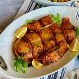 Favorite Oven-Baked Buttery Honey Mustard Salmon Recipe