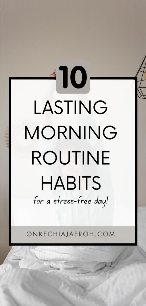 What is a Morning Routine?
Essentially, a morning routine consists of a series of habits and small actions that you take to prepare for your day ahead. Some people start off with exercise, while others take a moment to pause over a cup of coffee. There is no wrong way to do it as long as you set yourself up for success in the process.
Can Healthy Morning Routines Boost Everyday Wellbeing?
Absolutely, a morning routine can significantly enhance your mental and physical health, improving your mood, reducing stress, and boosting productivity. If you’ve been looking for a way to make a positive change in your life, give it a try!