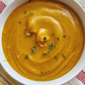 Roasted Garlic Butternut Squash Purée (Gluten-free Vegan Recipe)
