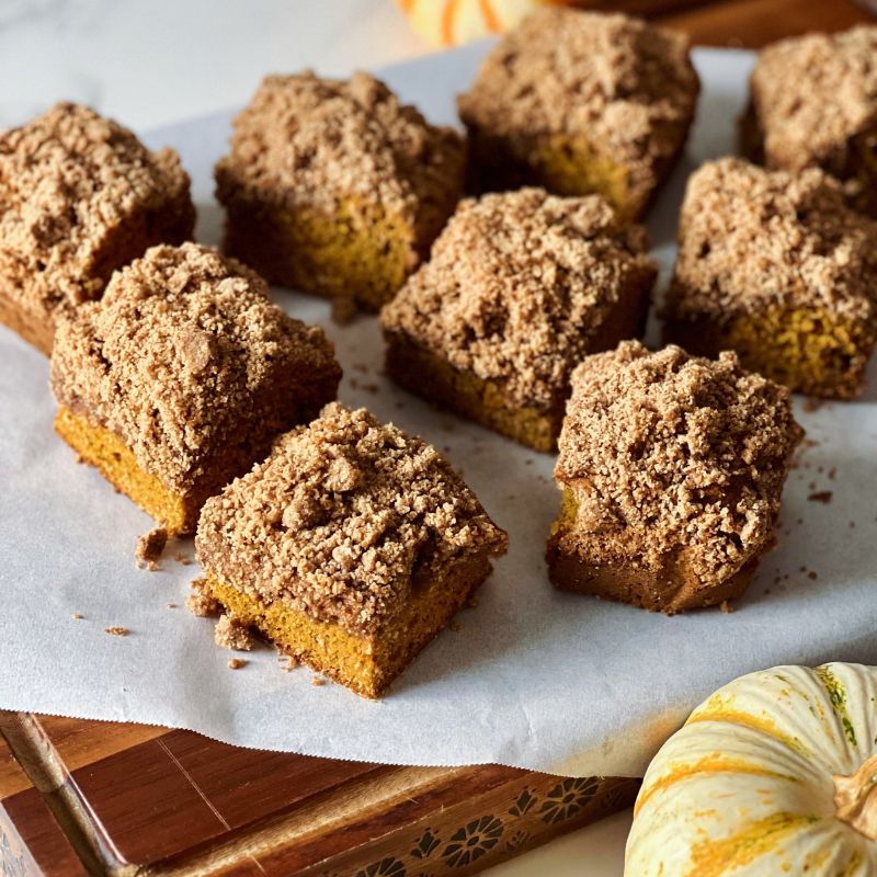 When the weather cools and pumpkin season rolls in, there’s nothing more comforting than a warm slice of coffee cake with crumbly streusel topping. But this isn’t your typical sugar-loaded dessert. This Pumpkin Streusel Coffee Cake with a Healthy Twist is made with nourishing ingredients, wholesome fall flavors, and just the right amount of cozy sweetness we all crave. This recipe brings together the best of both worlds. You get the rich, tender crumb of a classic coffee cake plus the wholesome boost of pumpkin purée and warm fall spices. The result? A perfectly spiced, moist, and lightly sweetened treat.