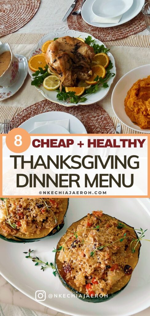 Thanksgiving is one of the most meaningful moments of the year — a time to slow down, gather with loved ones, and enjoy comforting fall flavors. But holiday cooking doesn’t have to be expensive, overwhelming, or unhealthy. This Budget-Friendly Healthy Thanksgiving Menu is here to help you serve a delicious, nutritious dinner for six — all for under $85 — using simple, whole-food ingredients. Whether you’re hosting your first holiday meal or planning a smaller Thanksgiving gathering, this guide has something for you. It also fits perfectly if you’re looking for healthy fall recipes that still feel festive and satisfying. Inside, you’ll find seven wholesome dishes: a juicy herb-roasted turkey breast, cozy mashed potatoes, nourishing quinoa-stuffed acorn squash, vibrant sides, and naturally sweet fall desserts.