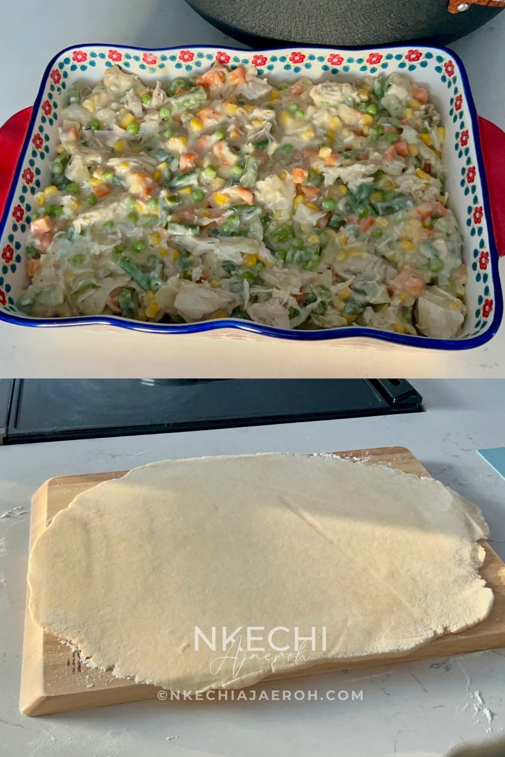 This Leftover Thanksgiving Turkey Pot Pie is a cozy, comforting way to transform holiday turkey leftovers into a rich, creamy meal made completely from scratch. Featuring tender turkey, hearty vegetables, a well-seasoned creamy filling, and a flaky homemade pie crust, this recipe is perfect for using up Thanksgiving or Christmas leftovers. Whether you’re cooking during the holidays or pulling turkey from the freezer weeks later, this turkey pot pie delivers classic comfort food with simple ingredients and make-ahead flexibility.