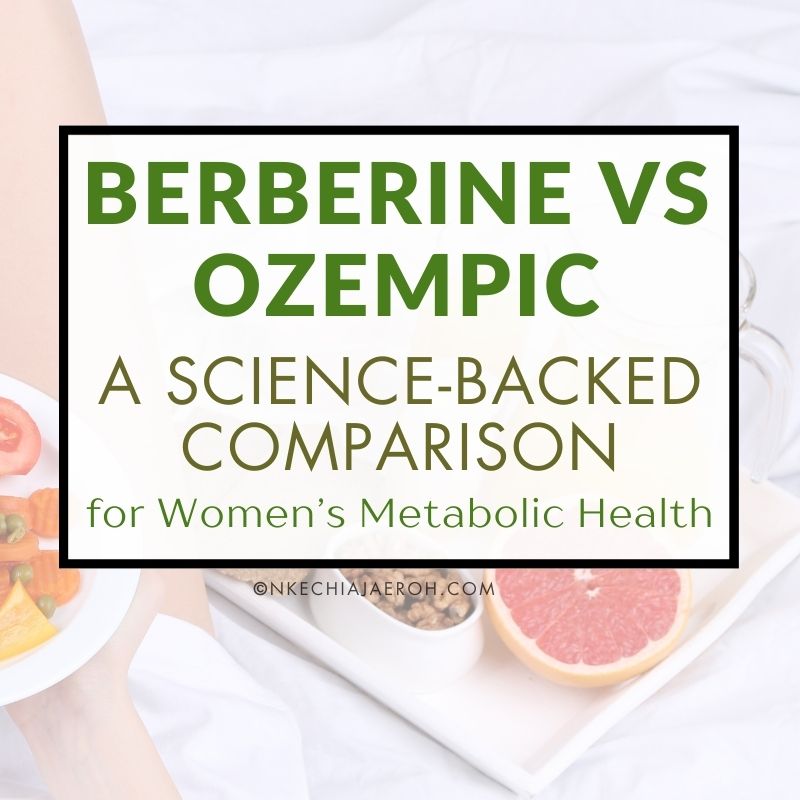 Berberine is a natural plant compound extracted from herbs like barberry and goldenseal, traditionally used to support metabolic health. It works by activating AMPK, an enzyme that helps regulate blood sugar, insulin sensitivity, and fat metabolism. Berberine is often called “nature’s Ozempic,” but does it really work the same way? This article breaks down the science behind berberine vs Ozempic, focusing on women’s metabolic health and long-term results. Berberine vs Ozempic explained. A science-backed look at blood sugar control, weight loss, side effects, and women’s metabolic health.