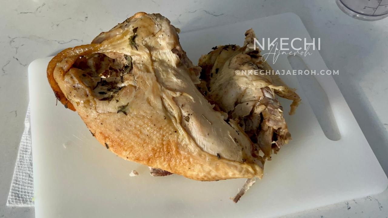 Yes, this recipe is made specifically for leftover turkey. Roasted, baked, or even smoked turkey all work beautifully in this pot pie. The picture below is the leftover turkey that I used in today's recipe.