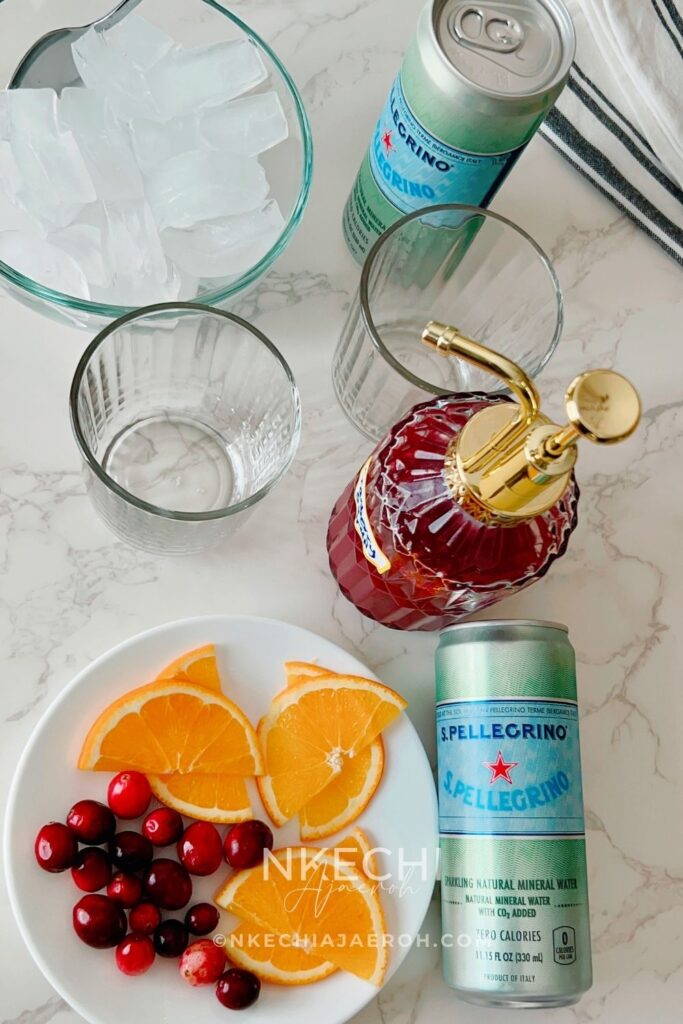 This Cranberry Citrus Sparkler is a refreshing, healthy holiday mocktail lightly sweetened with homemade sugar-free cranberry syrup. Made with real fresh cranberries, citrus, and sparkling water, it’s festive enough for Thanksgiving, Christmas, or any special celebration. It’s also perfect for everyday family dinners, making it a drink everyone can enjoy. 