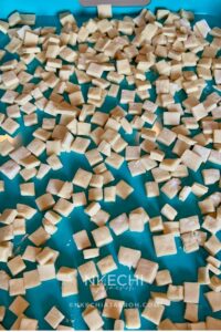 Place the cut dough on trays, making sure not to overcrowd them. If possible, roll out and cut all the dough before you start frying. Frying happens very quickly and requires your full attention. So having all the dough ready ahead of time makes the process much easier and smoother.