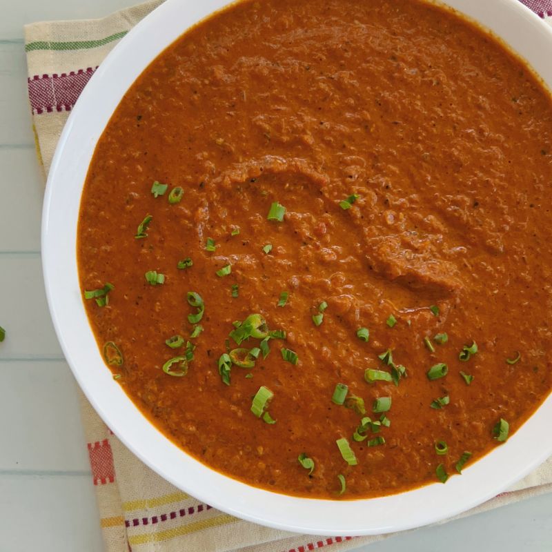 This homemade, authentic African peri peri sauce recipe is bold, smoky, and perfectly spicy. Made with fresh vegetables and simple ingredients, it’s easy, healthy, and incredibly versatile. Save this easy homemade peri peri sauce recipe! Made with fresh peppers, tomatoes, and bold spices, this African-inspired sauce is smoky, spicy, and perfect for chicken, veggies, and meal prep. Skip store-bought and make your own healthy peri peri sauce at home. Great for air fryer meals, marinades, and flavorful dinners!
