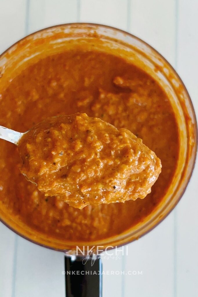 This homemade, authentic African peri peri sauce recipe is bold, smoky, and perfectly spicy. Made with fresh vegetables and simple ingredients, it’s easy, healthy, and incredibly versatile. Save this easy homemade peri peri sauce recipe! Made with fresh peppers, tomatoes, and bold spices, this African-inspired sauce is smoky, spicy, and perfect for chicken, veggies, and meal prep. Skip store-bought and make your own healthy peri peri sauce at home. Great for air fryer meals, marinades, and flavorful dinners!