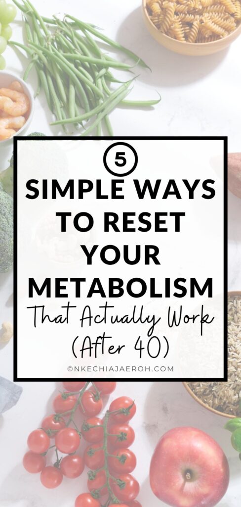 How to Reset Your Metabolism After 40 (Without Extreme Dieting). What Is Metabolic Health? Is it the same as Metabolism? If you’ve been feeling like your body is no longer responding the way it used to, you are not alone. Many women notice changes in energy, weight, and overall balance after 40. Meals that once felt “fine” now leave you tired, hungry, or unsatisfied. And despite doing your best to eat well, something still feels… off. The truth is, your metabolism hasn’t stopped working—it simply needs a different kind of support. Resetting your metabolism is not about eating less, cutting everything out, or starting over every Monday. It’s about building a way of eating that supports your energy, your hormones, and your real life.