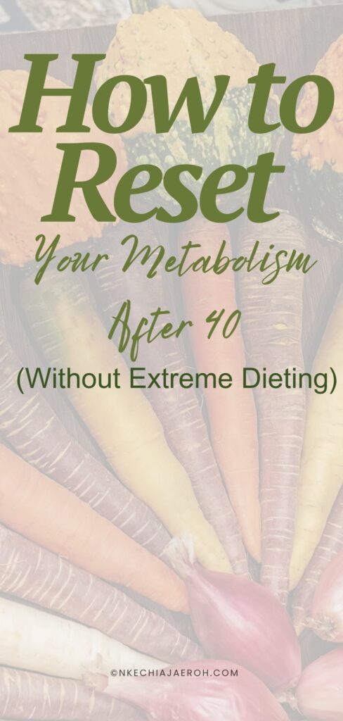 How to Reset Your Metabolism After 40 (Without Extreme Dieting). What Is Metabolic Health? Is it the same as Metabolism? If you’ve been feeling like your body is no longer responding the way it used to, you are not alone. Many women notice changes in energy, weight, and overall balance after 40. Meals that once felt “fine” now leave you tired, hungry, or unsatisfied. And despite doing your best to eat well, something still feels… off. The truth is, your metabolism hasn’t stopped working—it simply needs a different kind of support. Resetting your metabolism is not about eating less, cutting everything out, or starting over every Monday. It’s about building a way of eating that supports your energy, your hormones, and your real life.