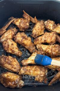 These Air Fryer Nigerian Chicken Suya Wings are juicy, crispy, spicy, and loaded with authentic 9ja flavor! Chicken wings are generously seasoned with yaji/suya pepper and air-fried until perfectly cooked and crisp. Serve these easy Nigerian suya wings with fresh onions and tomatoes, enjoy them as an appetizer, or pair them with jollof rice for dinner. A must-try Nigerian chicken recipe for suya lovers!